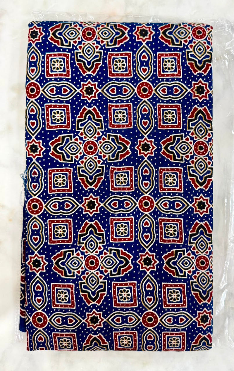 Muslin Saree (Indigo Discharge Print)